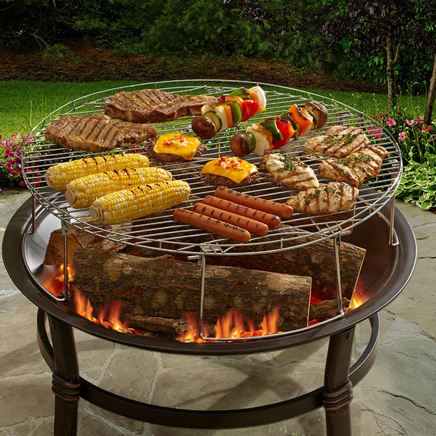 Mr. Bar-B-Q Grill Replacement Parts 25.79-in x 25.79-in Round Plated Steel Cooking Grate 3 Mr. Bar-B-Q Grill Replacement Parts 25.79-in x 25.79-in Round Plated Steel Cooking Grate - Image 3