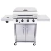Char-Broil Grills Performance Stainless 4-Burner Liquid Propane Gas Grill with 1 Side Burner