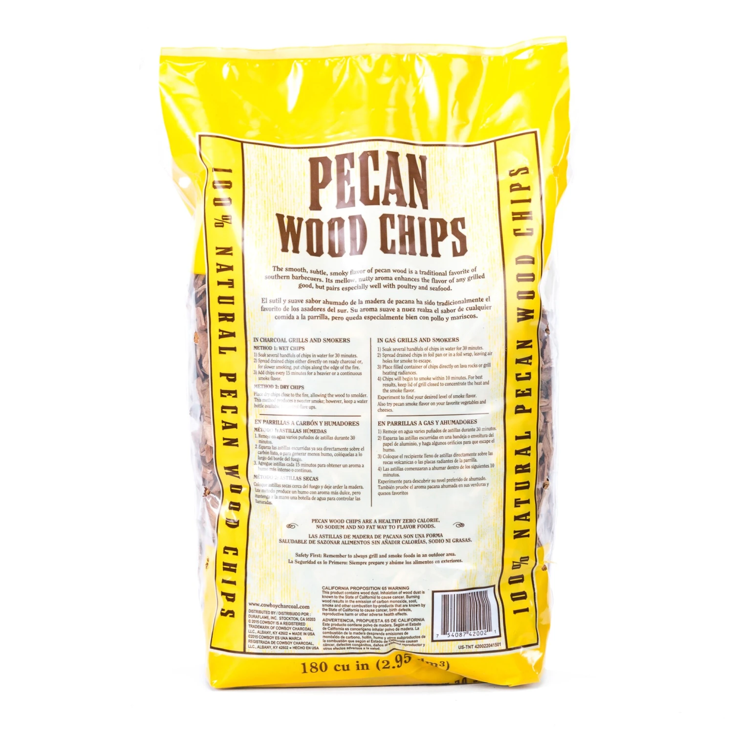 Cowboy Charcoal Grilling Fuels 180 Cubic Inch(Es) Wood Chips 4 Cowboy Charcoal Grilling Fuels 180 Cubic Inch(Es) Wood Chips - Image 4