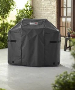 Weber Grilling Tools & Accessories 48-in W x 42-in H Black Gas Grill Cover -Mmaster Outlet Shop 08666508 scaled