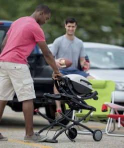 Weber Grilling Tools & Accessories Black Thermoset Plastic Folding Grill Cart -Mmaster Outlet Shop 08746580 scaled