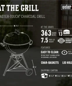 Weber Grills Master Touch 22-in W Black Kettle Charcoal Grill -Mmaster Outlet Shop 08799605