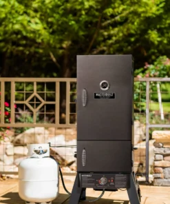 Masterbuilt Smokers John McLemore Signature Series Two Door 30-inch 731.6 Sq. Black Gas Smoker -Mmaster Outlet Shop 09550848 scaled