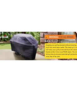 Char-Broil Grilling Tools & Accessories Basic 52-in W x 40-in H Black Gas Grill Cover -Mmaster Outlet Shop 10003476