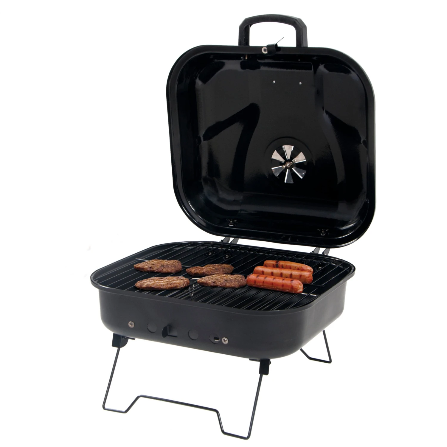 Mr. Bar-B-Q Grills Portable charcoal grill 206-sq in Black/Porcelain Coated Portable Charcoal Grill 9 Mr. Bar-B-Q Grills Portable charcoal grill 206-sq in Black/Porcelain Coated Portable Charcoal Grill - Image 9