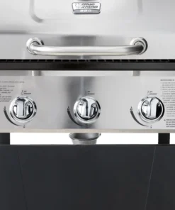 Blue Rhino Grills Black and Silver/Porcelain and Stainless Steel 3-Burner Liquid Propane Gas Grill -Mmaster Outlet Shop 10265196