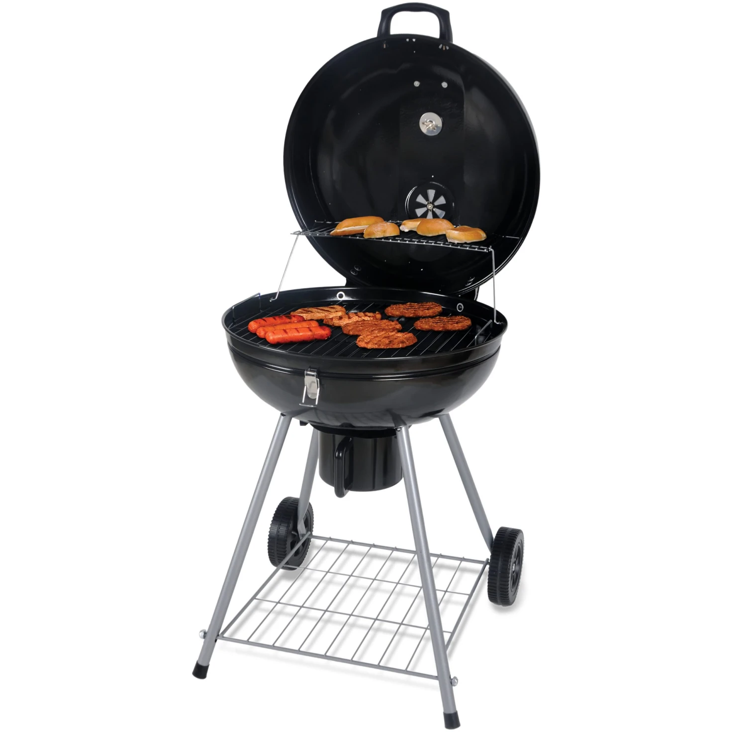 Mr. Bar-B-Q Grills Stand Up Charcoal Grill 22.17-in W Black/Porcelain Kettle Charcoal Grill 7 Mr. Bar-B-Q Grills Stand Up Charcoal Grill 22.17-in W Black/Porcelain Kettle Charcoal Grill - Image 7