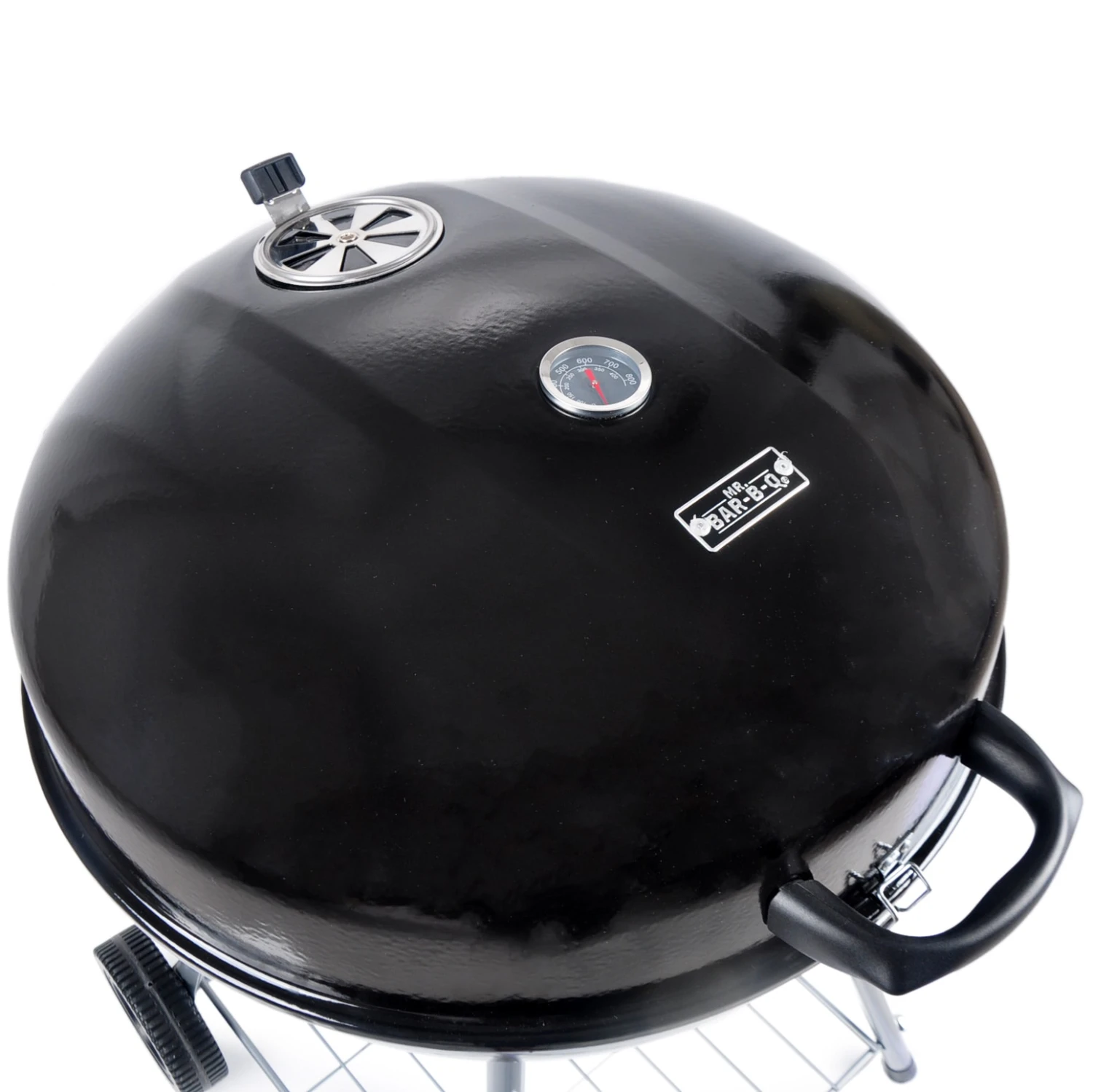 Mr. Bar-B-Q Grills Stand Up Charcoal Grill 22.17-in W Black/Porcelain Kettle Charcoal Grill 9 Mr. Bar-B-Q Grills Stand Up Charcoal Grill 22.17-in W Black/Porcelain Kettle Charcoal Grill - Image 9