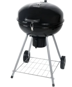 Mr. Bar-B-Q Grills Stand Up Charcoal Grill 22.17-in W Black/Porcelain Kettle Charcoal Grill
