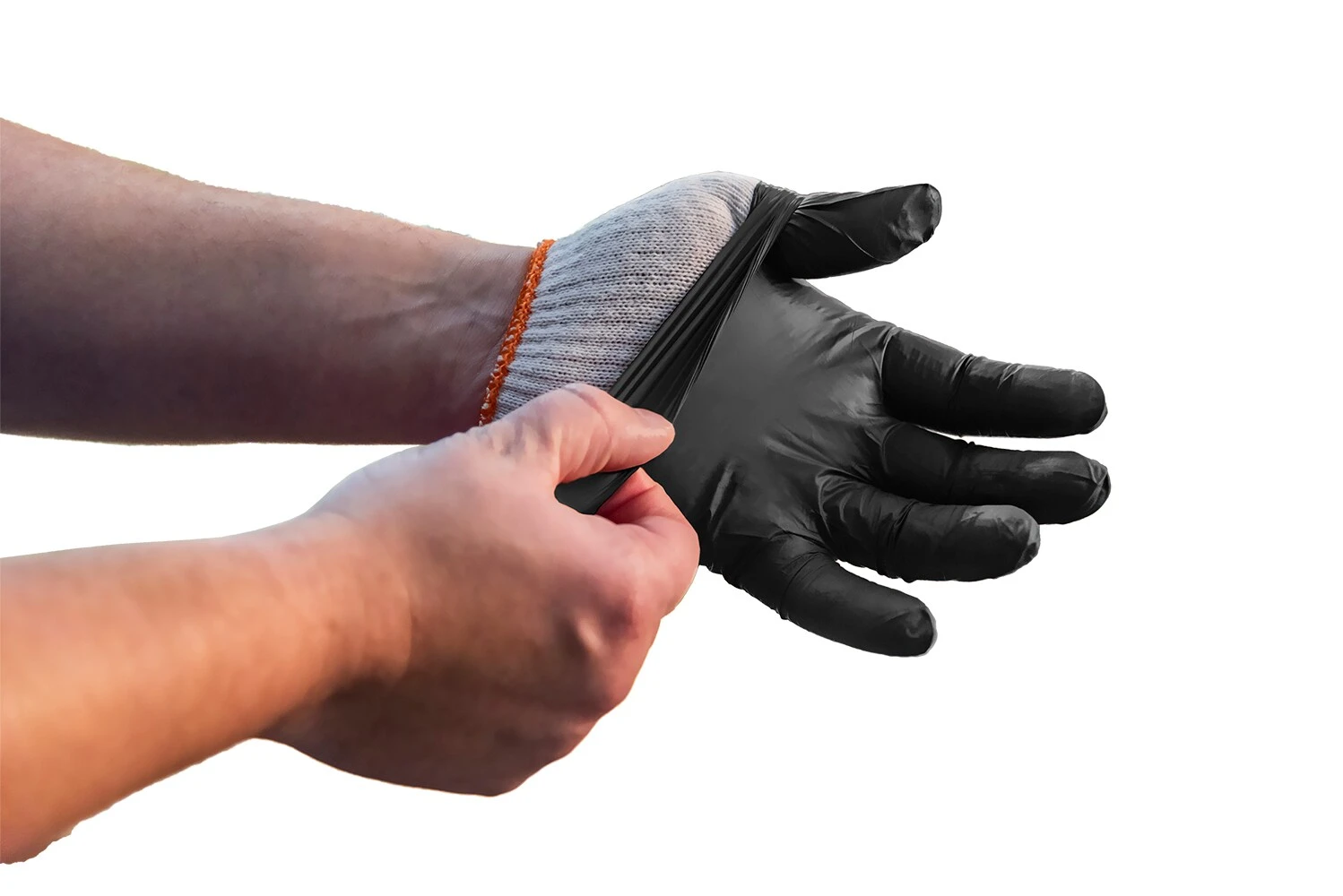 Oklahoma Joe's Grilling Tools & Accessories 50-Pack Orange Nitrile Disposable Gloves 2 Oklahoma Joe's Grilling Tools & Accessories 50-Pack Orange Nitrile Disposable Gloves - Image 2