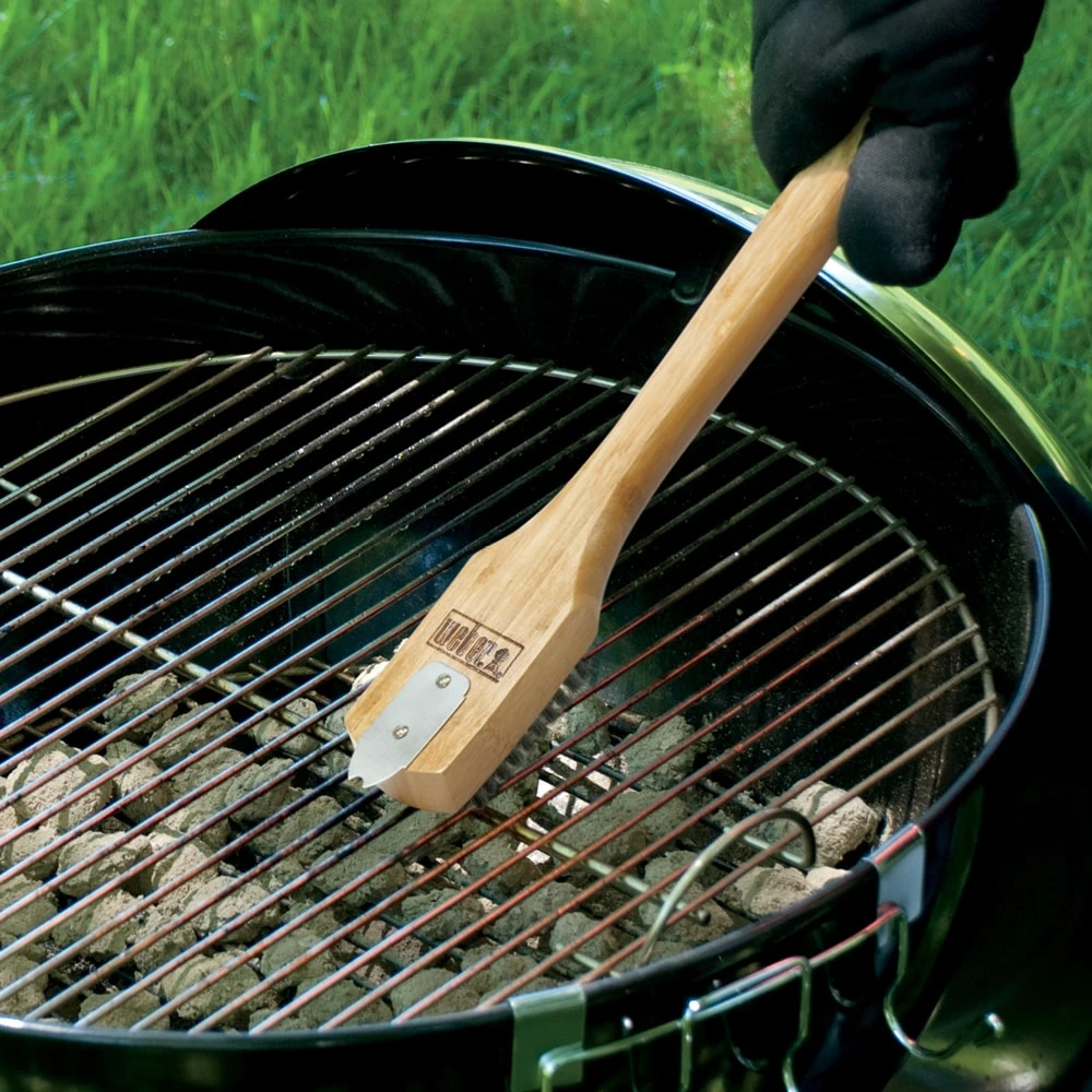 Weber Grilling Tools & Accessories 18 in. Bamboo 18-in Grill Brush 2 Weber Grilling Tools & Accessories 18 in. Bamboo 18-in Grill Brush - Image 2