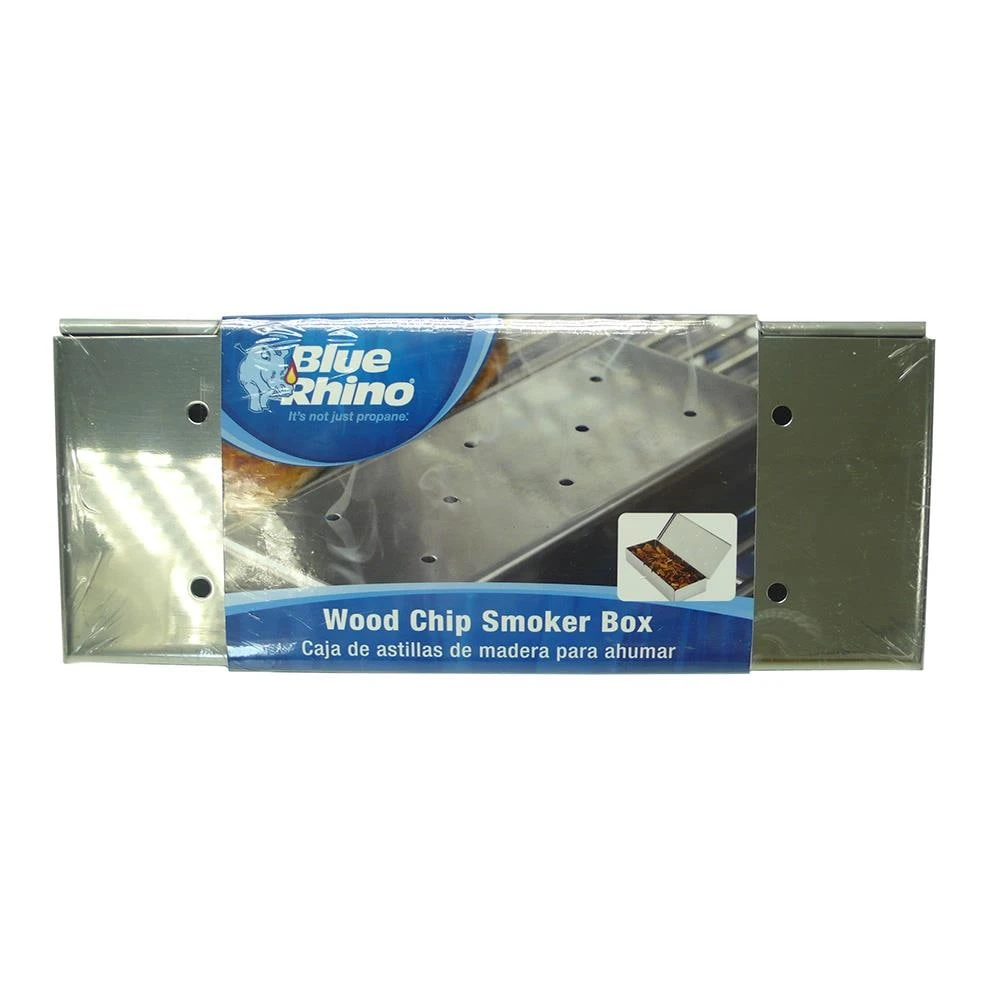 Blue Rhino Grilling Tools & Accessories 1.73-in L x 9.65-in W x 4.06-in H Smoker Box with Hinged Lid 5 Blue Rhino Grilling Tools & Accessories 1.73-in L x 9.65-in W x 4.06-in H Smoker Box with Hinged Lid - Image 5