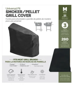 Universal Grilling Tools & Accessories 52-in W x 45-in H Black Charcoal Grill Cover -Mmaster Outlet Shop 15673088