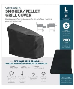 Universal Grilling Tools & Accessories 58.5-in W x 48-in H Black Charcoal Grill Cover -Mmaster Outlet Shop 15673121