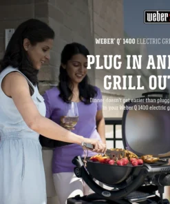 Weber Grills Q1400 1560-Watt Dark Gray Electric Grill -Mmaster Outlet Shop 16067256