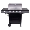 Char-Broil Grills Performance Black 4-Burner Liquid Propane Gas Grill with 1 Side Burner
