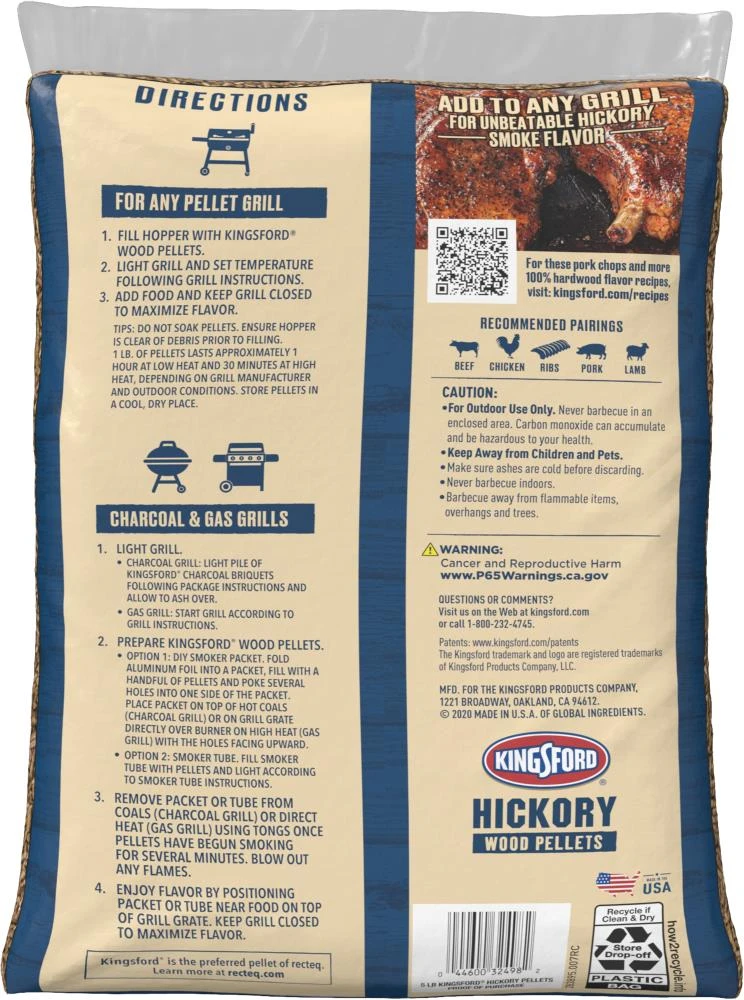Kingsford Grilling Fuels Hickory 5-lb Grill Pellets 2 Kingsford Grilling Fuels Hickory 5-lb Grill Pellets - Image 2