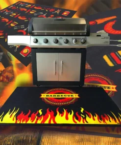 Mmaster Outlet Shop 14 Doortex Grill Mats Doortex BBQ Mat Vinyl Rectangular Multi-colored Grill Mat