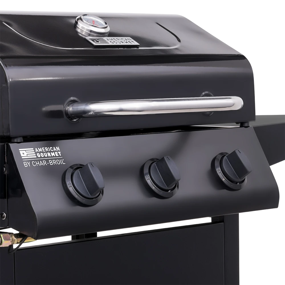 American Gourmet Grills Black 3-Burner Liquid Propane Gas Grill 4 American Gourmet Grills Black 3-Burner Liquid Propane Gas Grill - Image 4