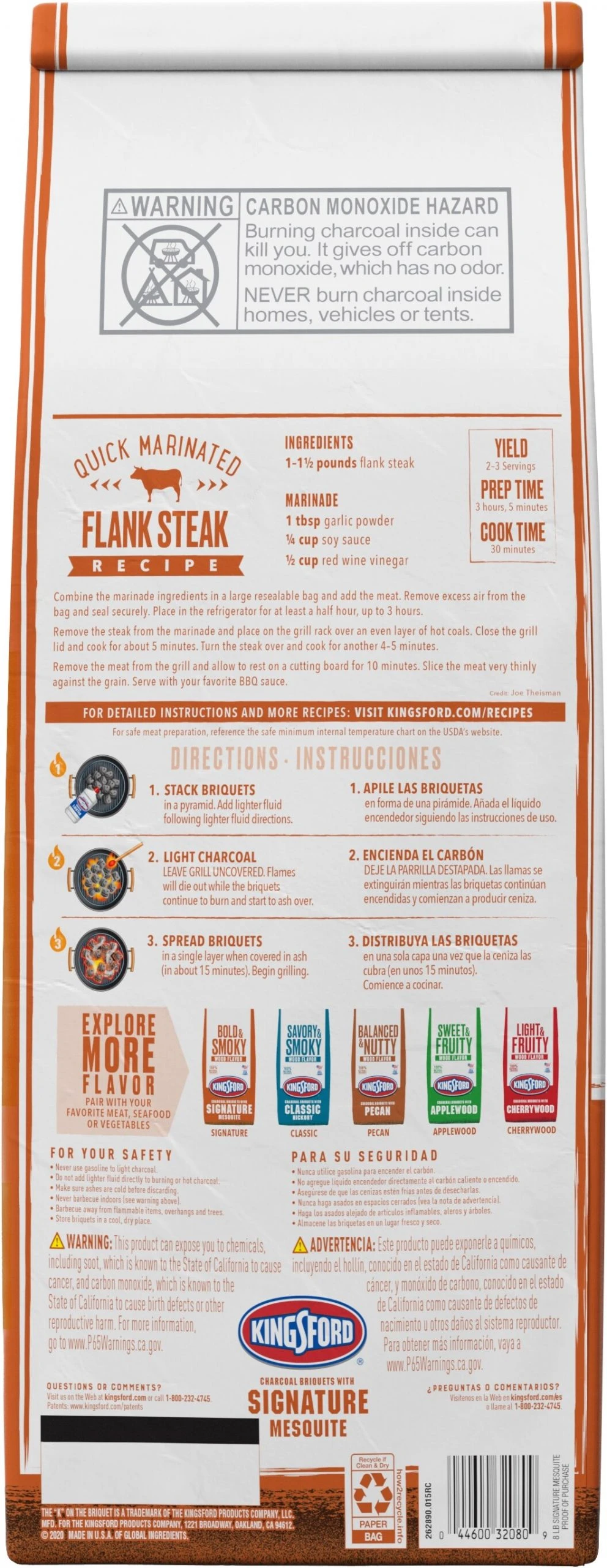 Kingsford Grilling Fuels 8-lb Mesquite Charcoal Briquettes 2 Kingsford Grilling Fuels 8-lb Mesquite Charcoal Briquettes - Image 2