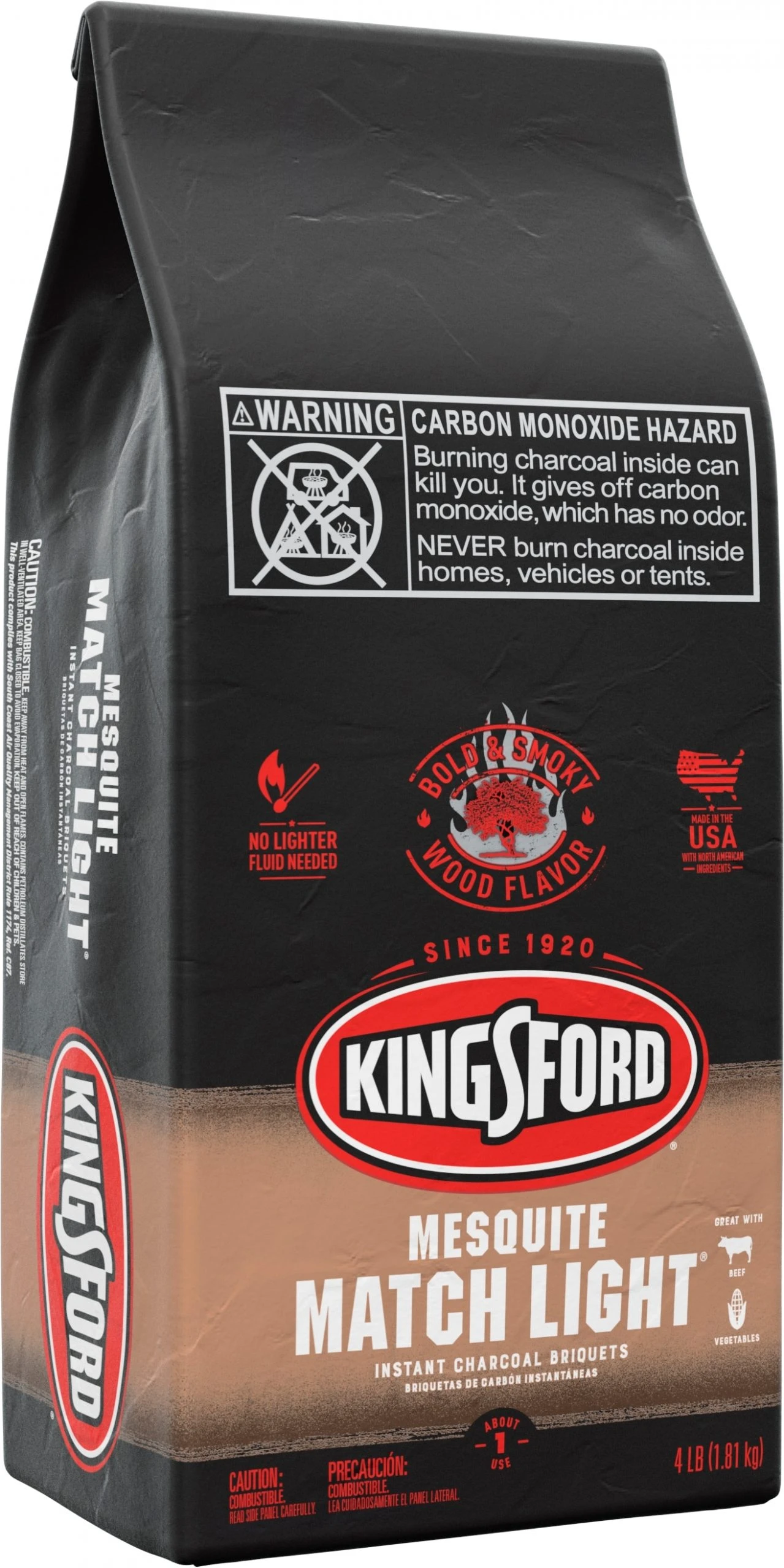 Kingsford Grilling Fuels Match Light 4-lb Mesquite Charcoal Briquettes 3 Kingsford Grilling Fuels Match Light 4-lb Mesquite Charcoal Briquettes - Image 3