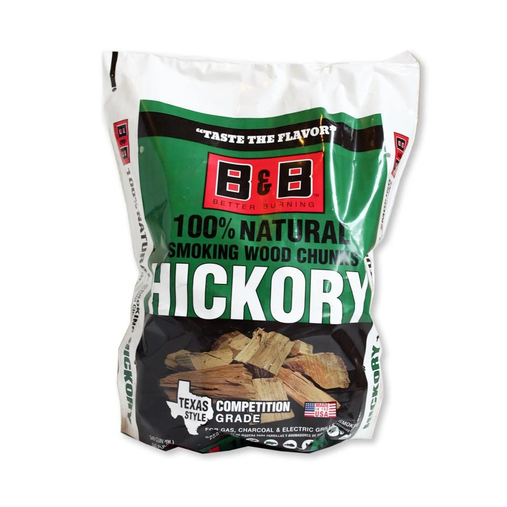 B&B Charcoal Grilling Fuels Band B 549 cu in Hickory Smoking Chunks 1 B&B Charcoal Grilling Fuels Band B 549 cu in Hickory Smoking Chunks