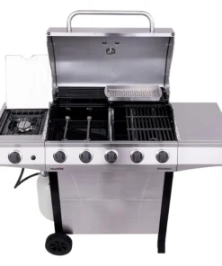 Char-Broil Grills Performance Silver 5-Burner Liquid Propane Gas Grill with 1 Side Burner -Mmaster Outlet Shop 17751005