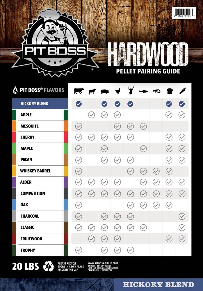 Pit Boss Grilling Fuels Hickory 20-lb Grill Pellets 4 Pit Boss Grilling Fuels Hickory 20-lb Grill Pellets - Image 4