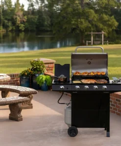 Char-Broil Grills Performance Black 4-Burner Liquid Propane Gas Grill with 1 Side Burner -Mmaster Outlet Shop 18385838