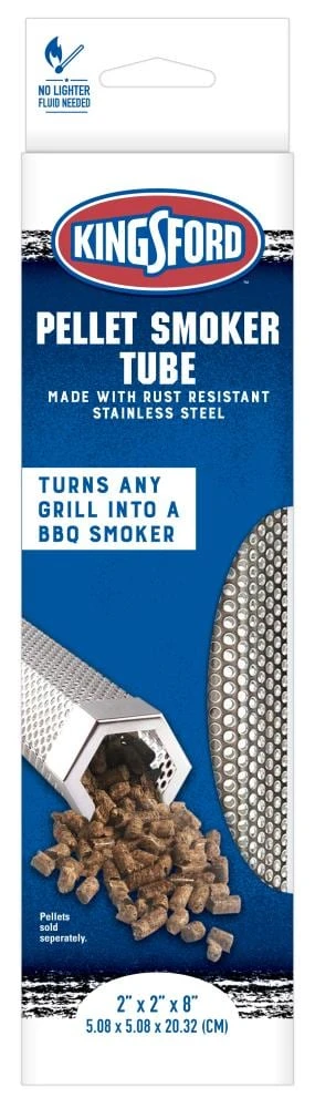 Kingsford Smokers Kingsford- 8-in Pellet Smoker Tube- Hexagon w/Box 1 Kingsford Smokers Kingsford- 8-in Pellet Smoker Tube- Hexagon w/Box
