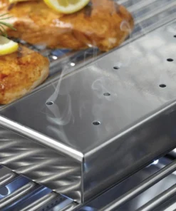 Blue Rhino Grilling Tools & Accessories 1.73-in L x 9.65-in W x 4.06-in H Smoker Box with Hinged Lid 12 Blue Rhino Grilling Tools & Accessories 1.73-in L x 9.65-in W x 4.06-in H Smoker Box with Hinged Lid -Mmaster Outlet Shop 41398802