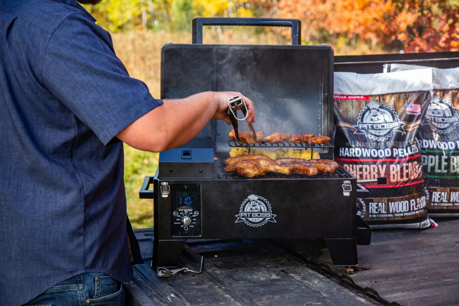 Pit Boss Grills 256-sq in Black Pellet Grill 7 Pit Boss Grills 256-sq in Black Pellet Grill - Image 7