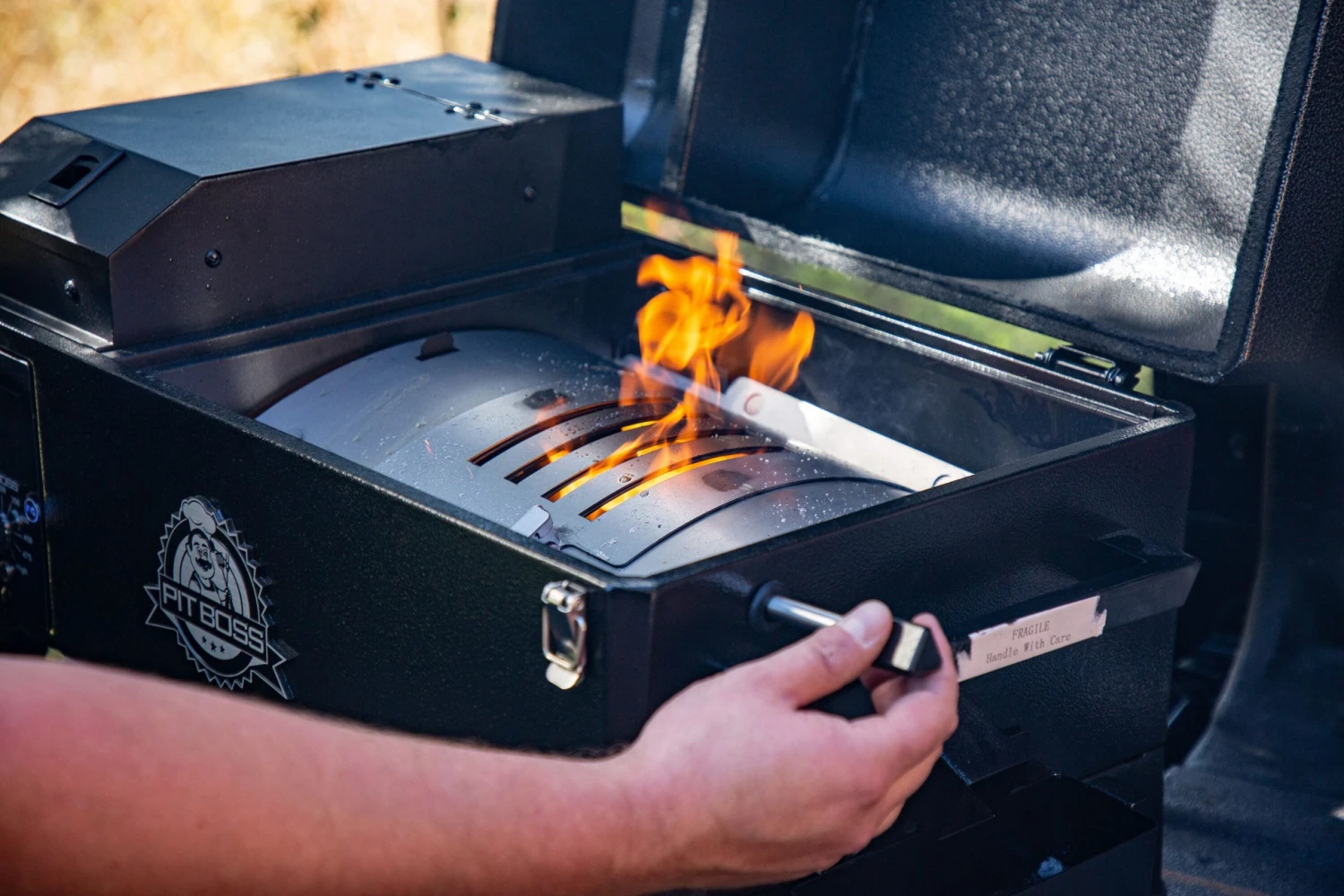 Pit Boss Grills 256-sq in Black Pellet Grill 9 Pit Boss Grills 256-sq in Black Pellet Grill - Image 9
