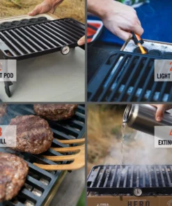 Fire & Flavor Grills Hero Black Charcoal Grill -Mmaster Outlet Shop 42131427