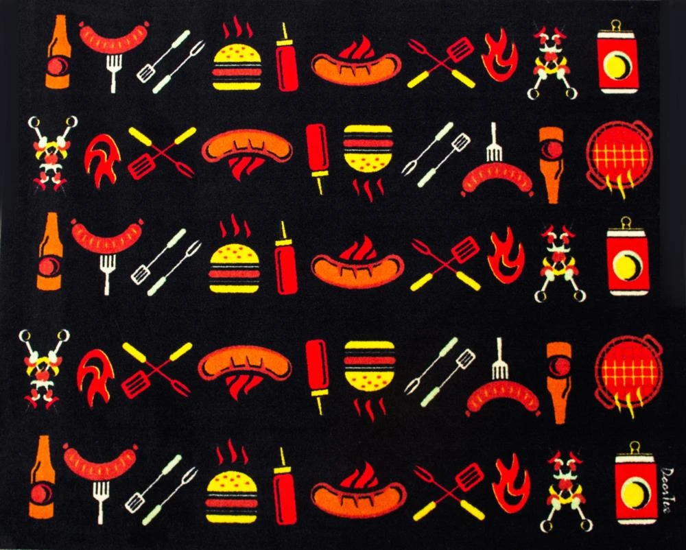 Doortex Grilling Tools & Accessories Doortex BBQ Mat Vinyl Rectangular Multi-colored Grill Mat 3 Doortex Grilling Tools & Accessories Doortex BBQ Mat Vinyl Rectangular Multi-colored Grill Mat - Image 3