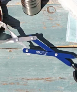 BBQ Croc Grilling Tools & Accessories 3 in 1 Barbecue Tool, 18 in. Blue Aluminum Scissor-style Tongs -Mmaster Outlet Shop 42550226