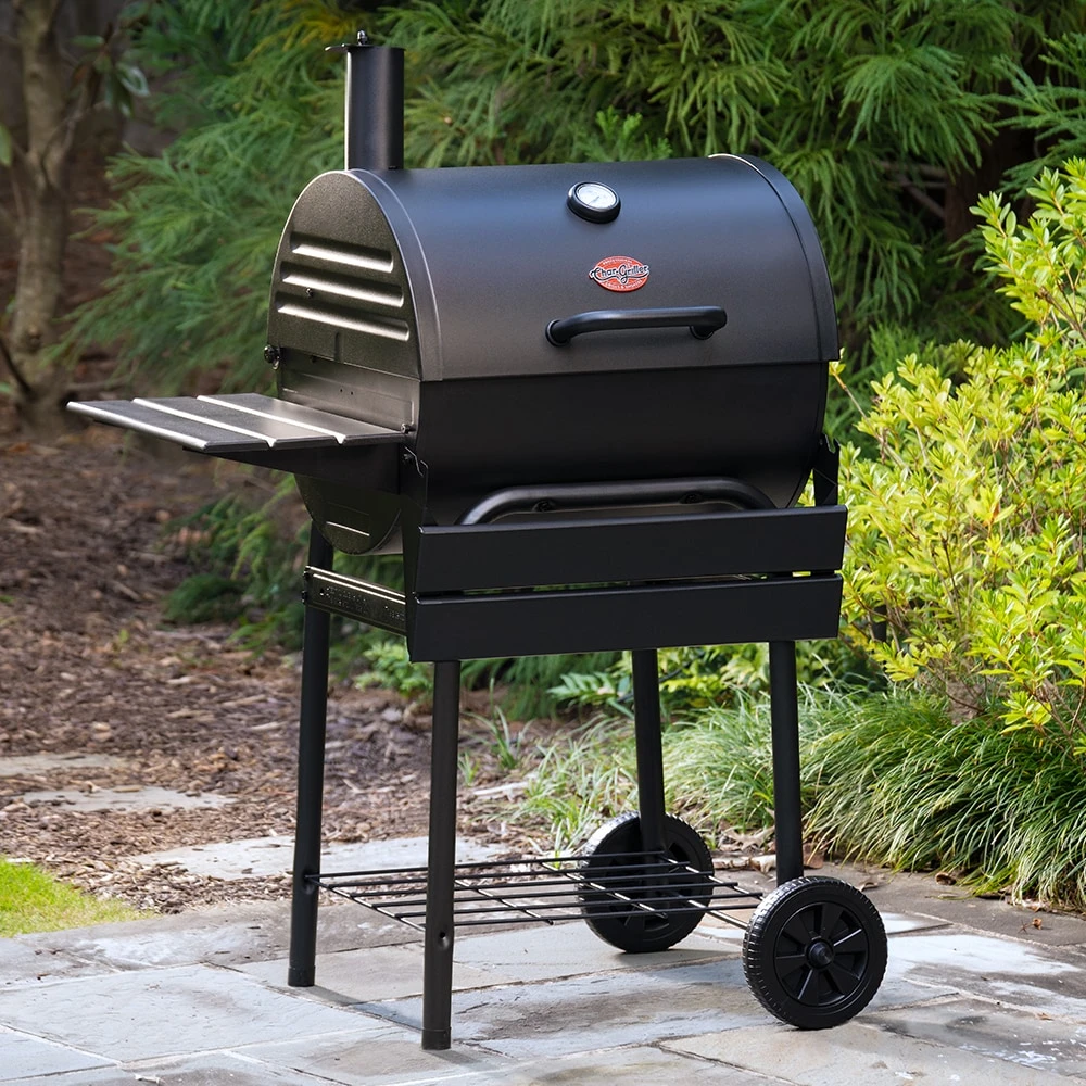 Char-Griller Grills 23-in W Black Barrel Charcoal Grill 4 Char-Griller Grills 23-in W Black Barrel Charcoal Grill - Image 4