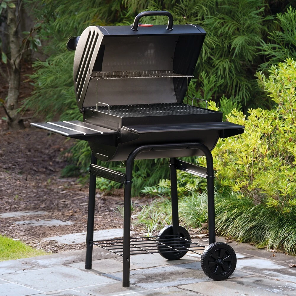 Char-Griller Grills 23-in W Black Barrel Charcoal Grill 3 Char-Griller Grills 23-in W Black Barrel Charcoal Grill - Image 3