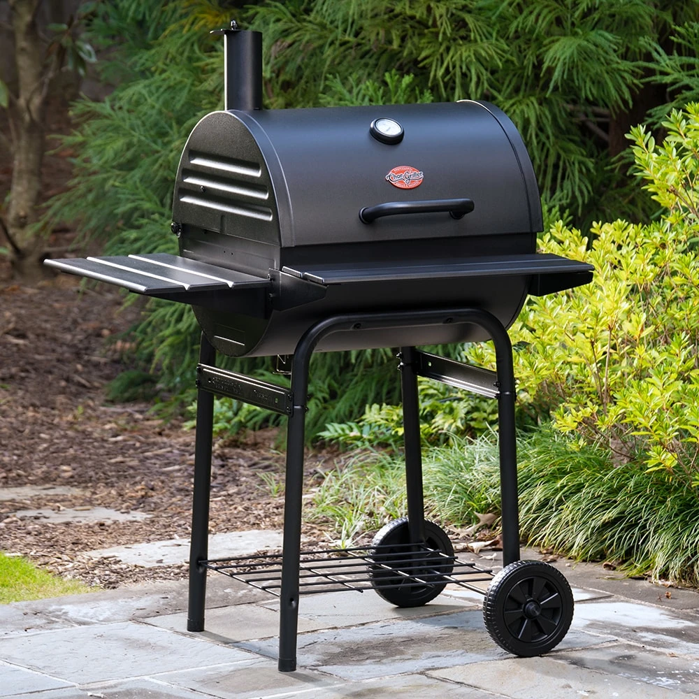 Char-Griller Grills 23-in W Black Barrel Charcoal Grill 2 Char-Griller Grills 23-in W Black Barrel Charcoal Grill - Image 2