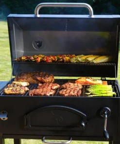 Char-Griller Grills Legacy 33-in W Black Charcoal Grill -Mmaster Outlet Shop 43242784