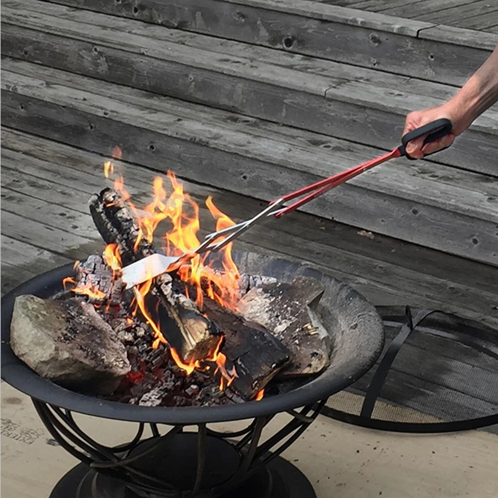 BBQ Croc Grilling Tools & Accessories 3 in 1 barbecue tool, 26 in. Red Aluminum Scissor-style Tongs 3 BBQ Croc Grilling Tools & Accessories 3 in 1 barbecue tool, 26 in. Red Aluminum Scissor-style Tongs - Image 3