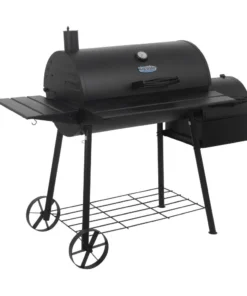 King-Griller Grills Smokin' Ace 30-in W Black Barrel Charcoal Grill -Mmaster Outlet Shop 43457010