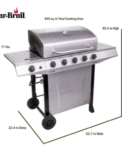 Char-Broil Grills Performance Silver 5-Burner Liquid Propane Gas Grill with 1 Side Burner -Mmaster Outlet Shop 43467516 scaled