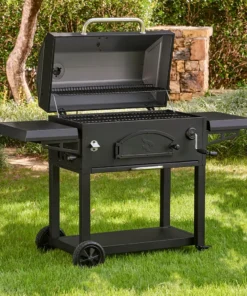 Char-Griller Grills Legacy 33-in W Black Charcoal Grill -Mmaster Outlet Shop 43575123