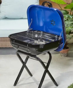 Americana Grills 21.25-in W Ocean Blue Kettle Charcoal Grill -Mmaster Outlet Shop 44018189