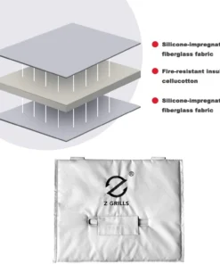 Z GRILLS Grilling Tools & Accessories 550b 41.8-in W x 28.9-in H Silver Charcoal Grill Cover -Mmaster Outlet Shop 44127971