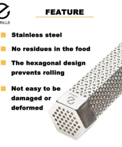 Z GRILLS Grilling Tools & Accessories 3.5-in L x 3.5-in W x 12-in H Stainless Steel Smoker Box -Mmaster Outlet Shop 44127978