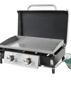 Blue Rhino Grills Blue Rhino Razor 2-Burner Portable LP Gas Griddle with Lid
