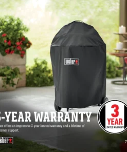 Weber Grilling Tools & Accessories 25-in W x 35-in H Black Charcoal Grill Cover -Mmaster Outlet Shop 44494369