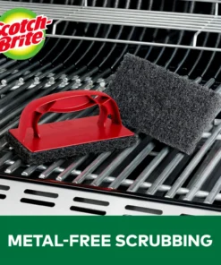 Scotch-Brite Grilling Tools & Accessories Heavy Duty Grill Scrubber Polyester Plastic 3.8-in Grill Brush -Mmaster Outlet Shop 44548485 scaled